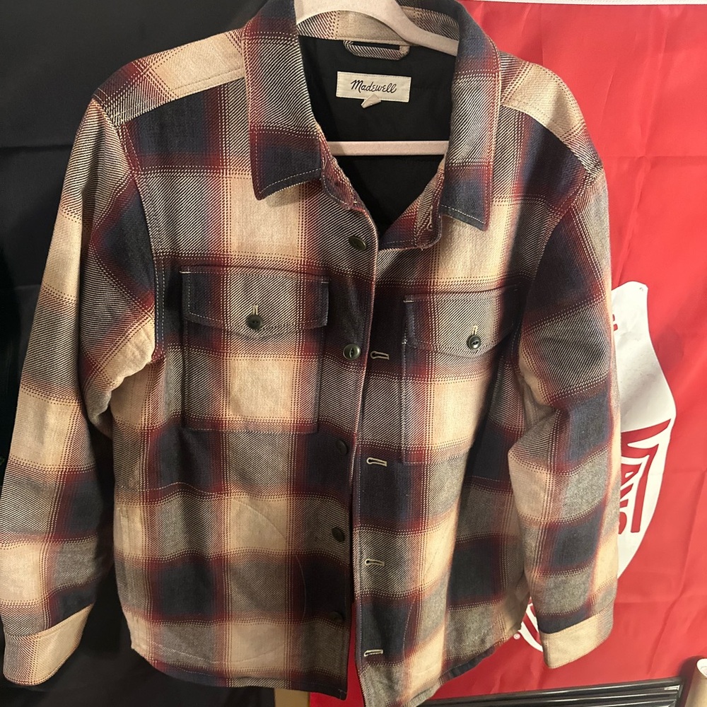 Madewell shirt jacket flannel